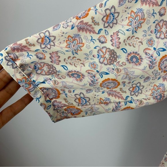 Rose + Olive Floral Multicoloured Blouse Size 2X - Picture 5 of 10